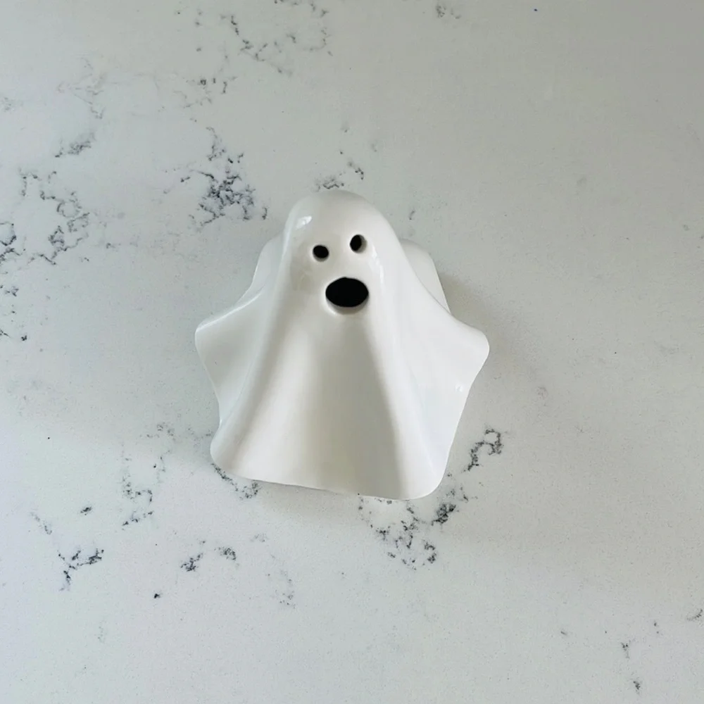 Crate&Barrel Medium LED Ceramic Ghosts